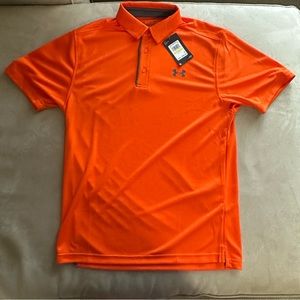 Orange Under Armour Polo